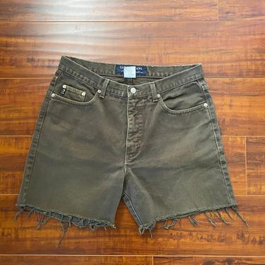 Vintage 1990’s Army Green Cut Off Shorts 