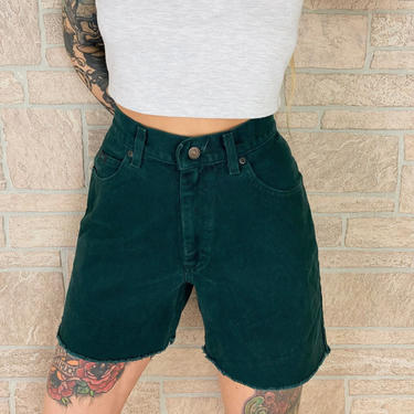 LEE Jeans Forest Green Cut Off Shorts / Size 29 