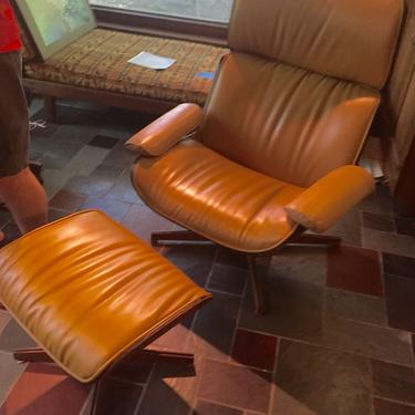 George Mulhauser for Plycraft Vintage Lounge Chair and Ottoman