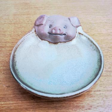 Vintage UCTCI Pig | Coaster Trinket Dish Ring Holder | Japan 