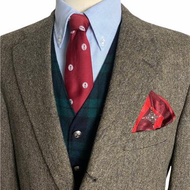 Vintage J PRESS Donegal Tweed 100% Wool Blazer ~ 44 Long ~ 3/2 Roll ~ jacket / sack sport coat ~ Preppy / Ivy Style / Trad ~ 