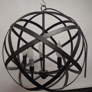 Funky sphere chandelier w/5 lights