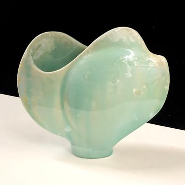 Beautiful Ginny Conrow Green Crystalline Northwest Studio Pottery Vase Free Shipping 
