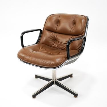 Charles Pollock for Knoll Leather Chair