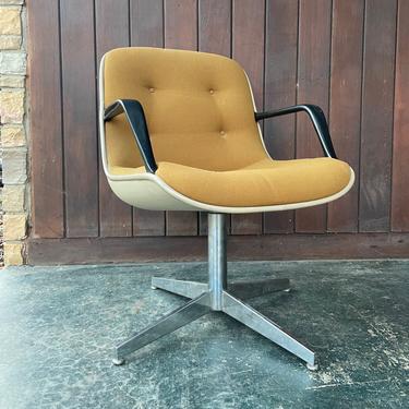 Pollack Steelcase Swivel Desk Chair Upholstered Vintage Mid-Century Modern 
