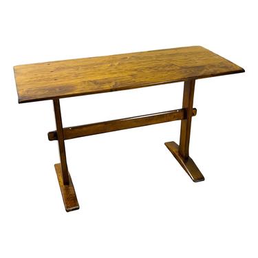 Vintage Pine Wood Trestle Table