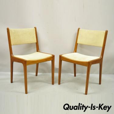 Mid Century Danish Modern Teak Wood Dining Chairs by Sun Furniture - a Pair