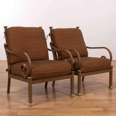 Pair Of Broyhill Indoor Outdoor Chairs W/ Cushions