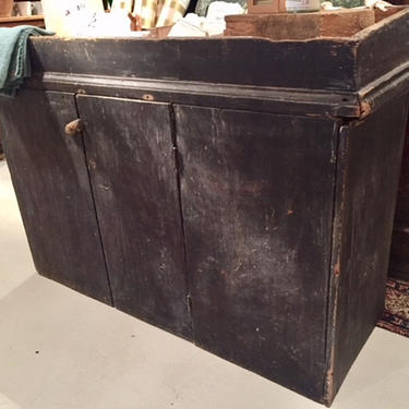 Early (1600's?) dry sink, 45.5" l x 18" d x 32" t, $450.