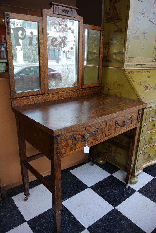 1920s oak vanity - $295