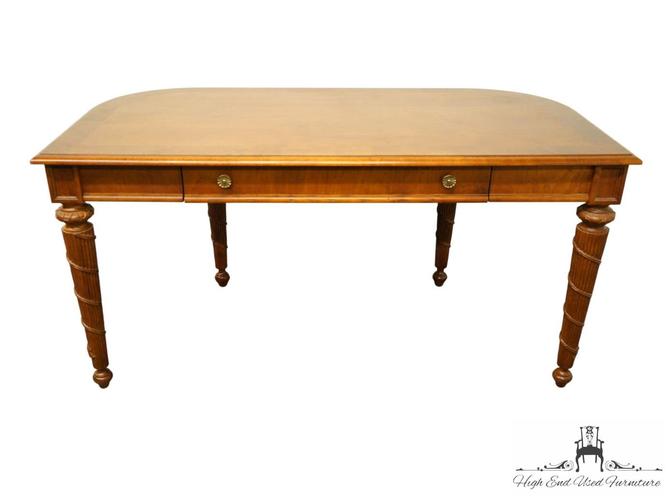 STANLEY FURNITURE Cherry Italian Provincial 60&amp;quot; Office Writing Desk 192-18-03 by HighEndUsedFurniture