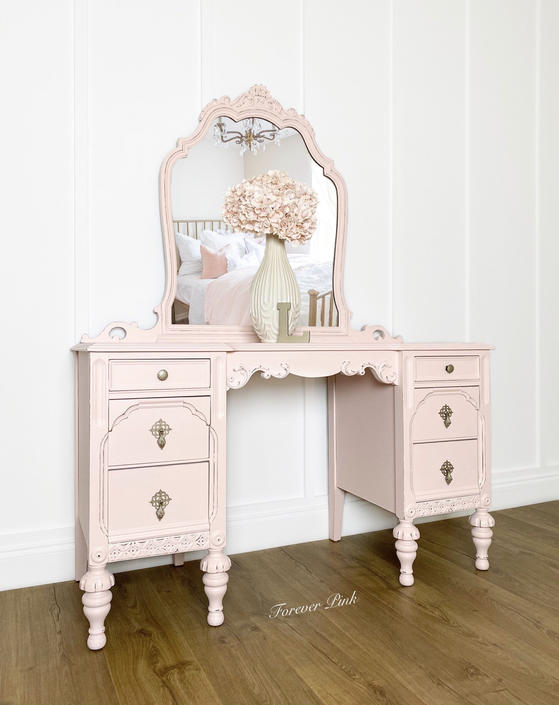 New Exclusive Forever Pink Vintage Vanity With Mirror Antique Vanity Pink Bedroom Furniture By Foreverpinkvintage From Forever Pink Of Glen Mills Pa Attic