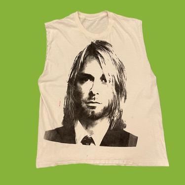 single stitch Kurt Cobain muscle tee