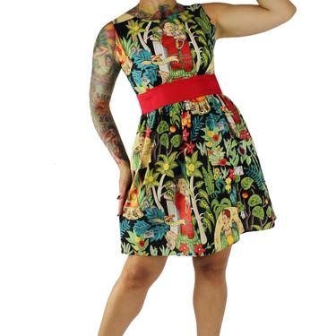 Frida  Dress/ Vintage Inspired/ 50s Inspired Frida Dress / Mexican / Rockabilly / Boho 