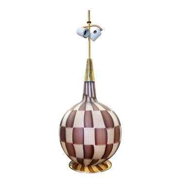 Large Murano Glass Table Lamp by Barovier for Stilnovo