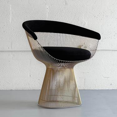 Gold Plated Platner Arm Chair by Warren Platner for Knoll