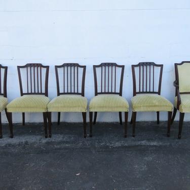 Solid Mahogany Set of Six Dining Chairs 2440