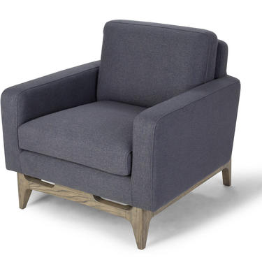 Mid Century Sofa 1 Seater / upholstered Chair, Wood frame sofa, Mid Century sofa -Ekais HO Line 