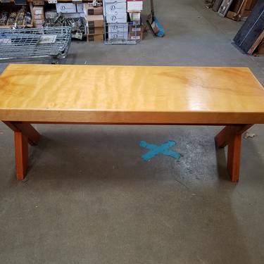 Hand Made Maple Top Bench