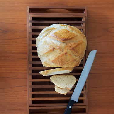 vintage teak tray insert trivet - large rectangular bread tray - Selandia danish design 
