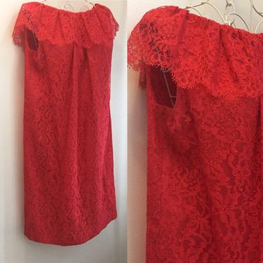 Vintage 60's ALL LACE BABYDOLL Dress / Cocktail Dress / by Phil Jacobs / 