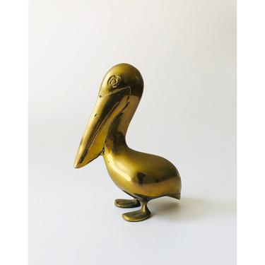 Vintage Brass Pelican 