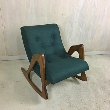 Adrian Pearsall Upholstered Rocking Chair for Craft Associates 