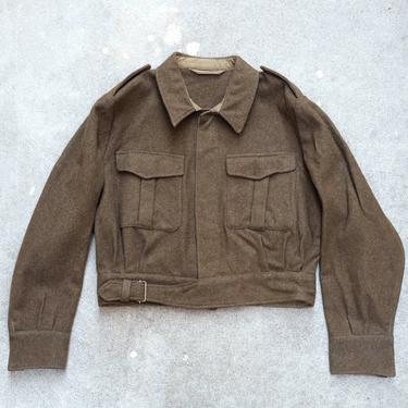 Vintage 1960s Dutch Military Wool Ike Jacket KL Neirynck Holvoet Lendelede 