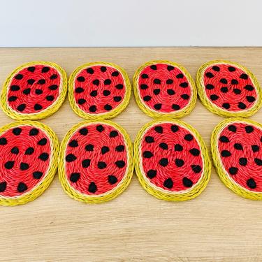 Vintage Watermelon Coasters - Set of 8 