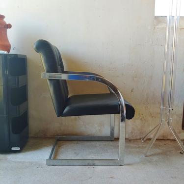 Vintage Modern Flat Chrome BRNO Style Chair 