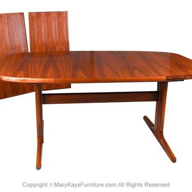 Danish Mid Century Skovby Expandable Rosewood Dining Table 