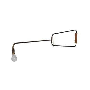 Mid-Century Modern French Industrial Wall Sconce after Jean Prouve 