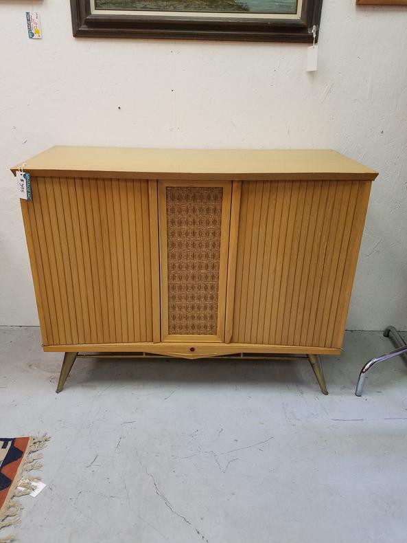 Atomic style stereo cabinet. Bar. Credenza.