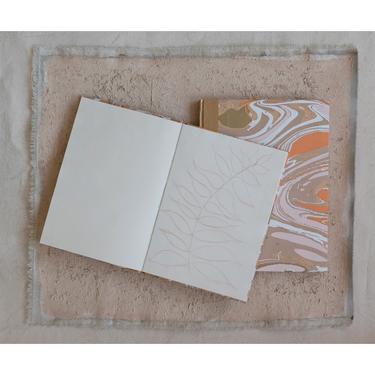 Handmade Marbleized Notebook, multiple styles