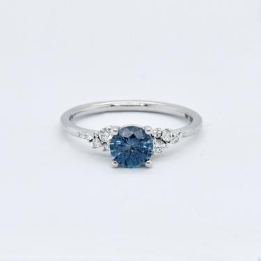 Finley Setting Featuring a 0.92ct Montana Sapphire