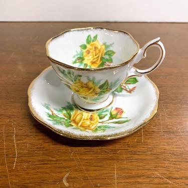 Vintage Royal Albert Tea Rose Tea Cup and Saucer 
