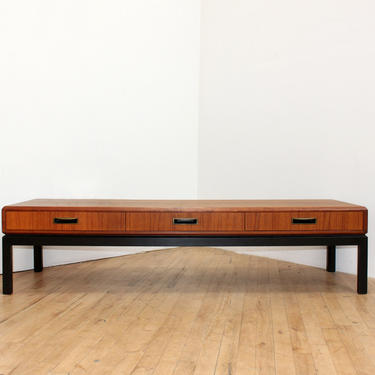 Founders Walnut Coffee Table With Drawers Pattern 12 Mid Century Modern 