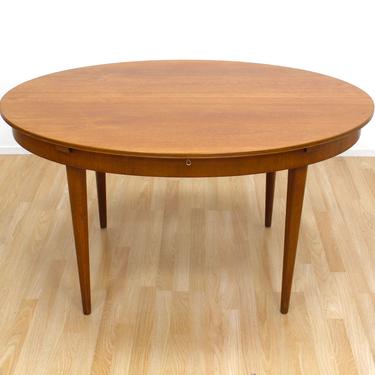 Mid Century Oval Extending Dining Table by Greaves &amp; Thomas 