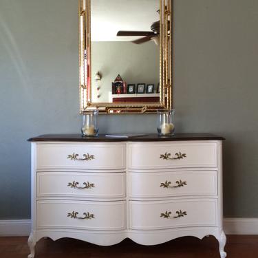 SAMPLE PIECE - Solid Wood Two-Tone French Provincial Dresser 