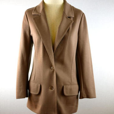 Light Brown Tan Fitted Blazer 
