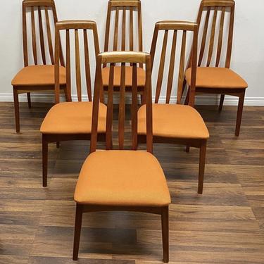 Vintage High Back Dining Chairs (Set of 6)