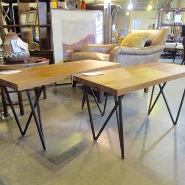 PAIR OF CB2 DYLON BENCH/TABLE PRICED SEPARATELY
