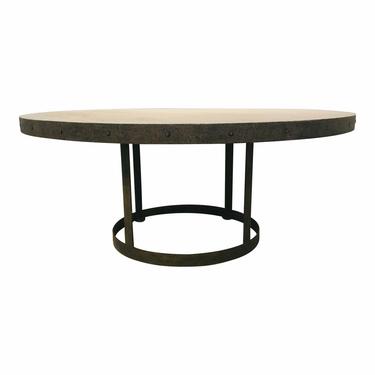 Lillian August Industrial Modern Reclaimed Wood and Metal Grant Dining Table