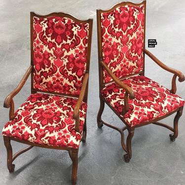 LOCAL PICKUP ONLY ———— Vintage Tapestry Chair Set 