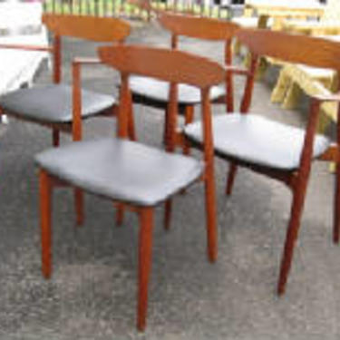Harry Ostergaard - Four (4) Danish Dining Chairs