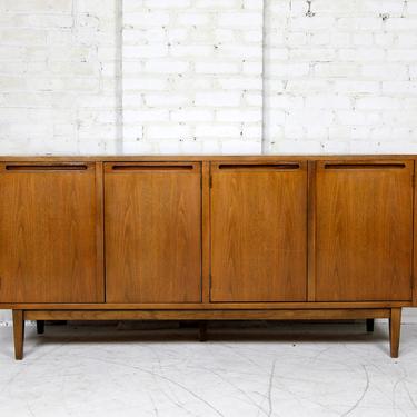 Vintage 2 drawer and storage with 2 double doors credenza by American of Martinsville | Free delivery in NYC and Hudson areas 