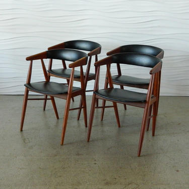 HA-C7970 Set of Four Danish Teak Dining Chairs