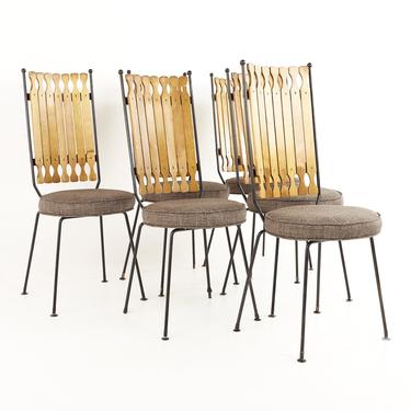 Arthur Umanoff for Shaver Howard Mid Century High Back Dining Chairs - Set of 6 - mcm 