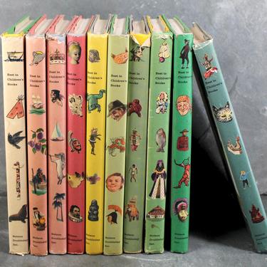 Set of 10 Best in Children's Books Compendiums - 1957 Vintage Children's Books by Doubleday| FREE SHIPPING 