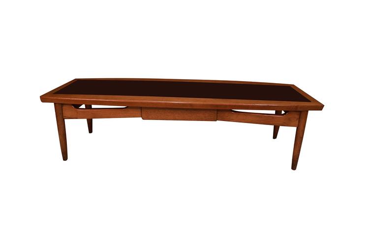 American of Martinsville MCM Surfboard Coffee Table 
